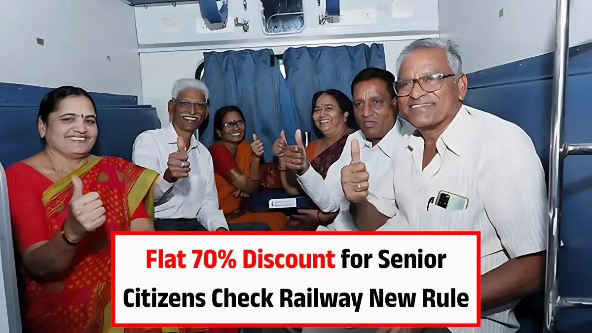 Discount for Senior Citizens in train